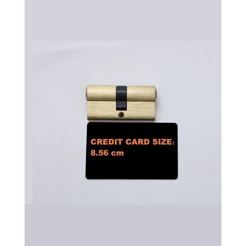 Brass Lock Cylinder with 3 Keys 63mm Double Open Cylinder