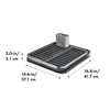 OXO Good Grips Aluminum Fold Flat Dish Drying Rack, 2-Tier,