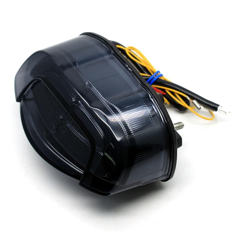 MZS Motorcycle Tail Light, LED Integrated Turn Signal Blinker Brake