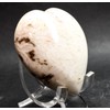 2.4" 110g Sooft Pink White Scolecite Sprays Carved Heart Polished
