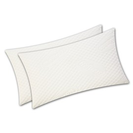 V.I.P. VERY IMPORTANT PILLOW - Coppia Federe No Stress Effetto Massaggio con Zip, Protezione Guanciale Made in Italy, Bianco, 50 X 80 Cm