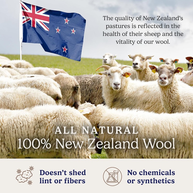 Handy Laundry Wool Dryer Ball - Natural Fabric Softener, Reusable,