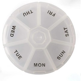 Weekly Pill Organiser Box – 7-Day Travel Pill Box with Secure Snap-Lock Lids | Large Compartments for Medication – Vitamins & Supplements | Easy-to-Use & Portable Pills Case