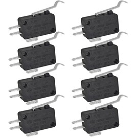 V7-7H15D8-263-1 Micro Switch (Pack of 8) - SPDT Roller Lever Snap Action Switch Compatible with Honeywell - Industrial-Grade Replacement