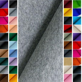 StoffBook D217 Premium Felt Fabric 4 mm Elegant Look Like Wool Felt Craft Felt 100 cm Wide Grey