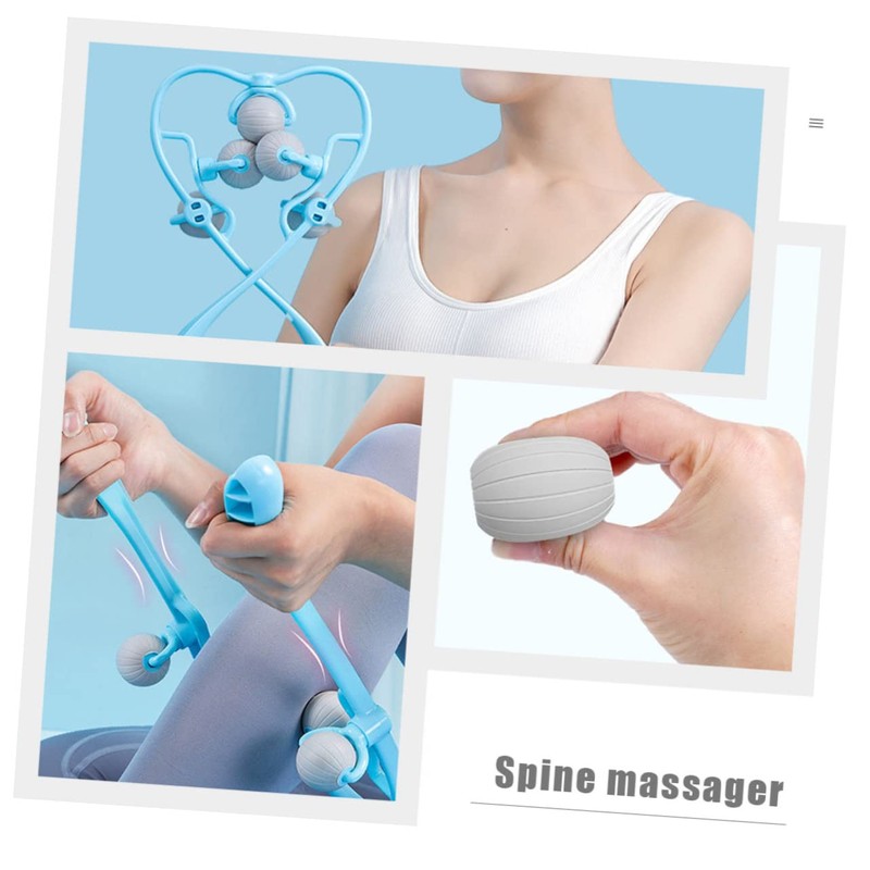OHPHCALL Portable Manual Neck Massager for Adults Ergonomic Pressure Point