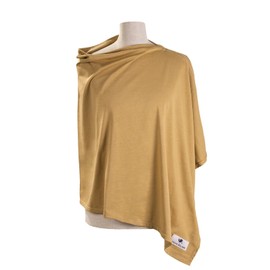 Julius Zöllner Nursing Cover Made from 100% Jersey Cotton, Oeko-Tex Standard 100, Made in Germany, Plain Cinnamon