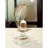 KLEO Glass Shiva Lingam Shiv Ling Idol Murti for Daily