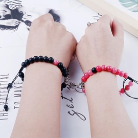 Long Distance Bracelet Matching Couple Bracelets Spider Guitar Heart Bracelets for Women Men Friendship Relationship Gifts Promise Bracelet for Bf Gf Best Friends Bff Bracelets Jewelry Gifts