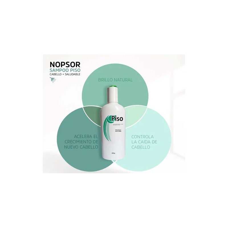 Shampoo Piso Anti Caída, Crecimiento Cabello, 100% Natural