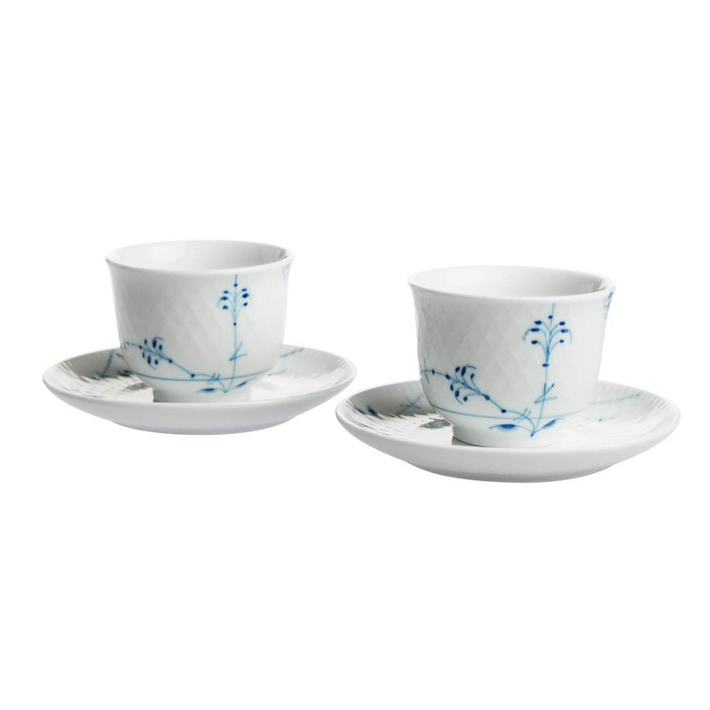 ROYAL COPENHAGEN 2-500-031 Cup _ Saucer, Blue, 4.2 fl oz