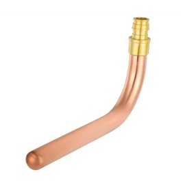 GUOFIS 1/2" PEX-A Expansion Copper Stub Out Elbow,1PACK 6Inch Length Stub-out Elbow,ASTM F1960