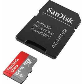 SanDisk SDSDQUI-064G 64GB Ultra microSDHC Card with Class 10 Speed