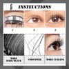 Black feather Mascara, Lengthening and Thick, Long Lasting, Waterproof, Smudge-Proof