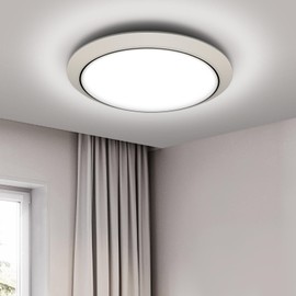 VIPMOON 24W Bathroom Light, 2160lm Ceiling Lights, 120W Equivalent, Waterproof IP56, Modern Flush Ceiling Light for Kitchen, Bulkhead, Toilet, Porch, Bedroom, Utility Room and More