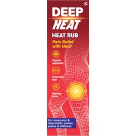 Mentholatum Deep Heat - Heat Rub, For Muscular & Rheumatic Aches, Pain and Stiffness, 100 g (Pack of 1)