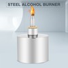 200ml 304 Stainless Steel Thickened Alcohol Burner Biology Chemistry Dental