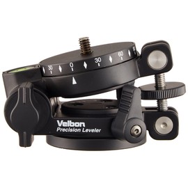 Velbon Tripod Accessory Precision Leveler Leveling Unit & Panorama Head 53mm Bottom Diameter Magnesium 408464