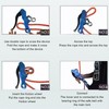 Self Braking Stop Descender Aluminium Alloy 150kg Bearing Capacity Hand