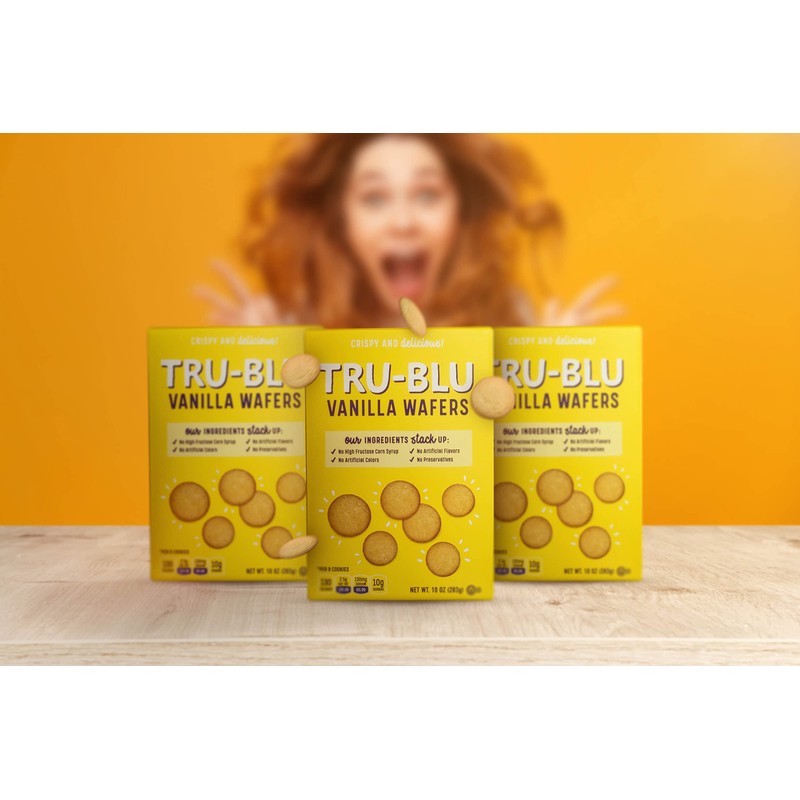 Tru-Blu Vanilla Wafers | No artificial ingredients | No High