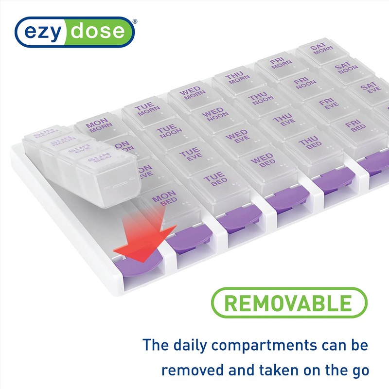 EZY DOSE Weekly (7 Day) 4 Times a Day Push