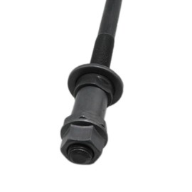 yukata- Bike axle 240mm / 9.45in Bike multi-speed rear hub axle Rear hub axle Bicycle axle 3/8 "Black 26tpi bike hub axle -1PCS