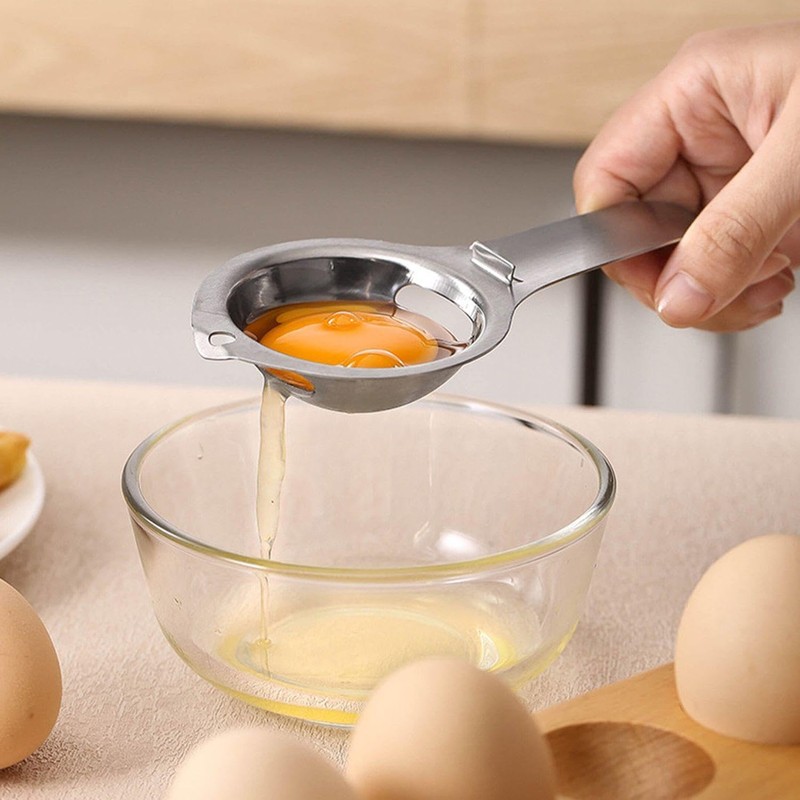 1 Piece Stainless Steel Egg White Separator and 1 Piece
