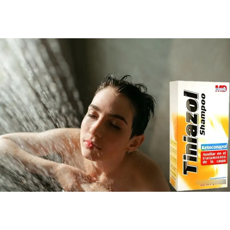 Md Liferpal - Tiniazol Shampoo Anticaspa 120ml Ketonazol - Pack5