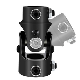 Steering Shaft U Joint 3/4" DD X 3/4" DD Double U-Joint Steering 35° Degree Automotive Replacement Universal Joints Black