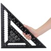 Hezhu 12" Ruler Metric Aluminum Alloy Speed Square Roofing Triangle