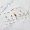Philip Jones December (Blue Topaz) Birthstone Necklace & Drop Earrings
