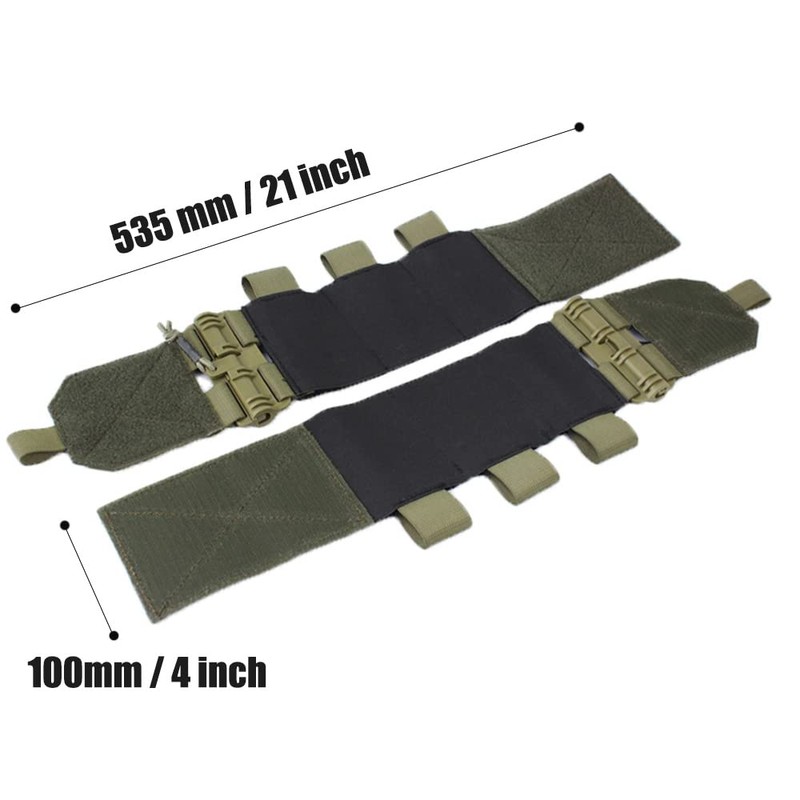 Zamudam Elastic Tactical Vest Cummerbund Quick Release Mounting Strap for