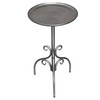 Round Side Table, Small Metal Drink Table for Small Spaces,