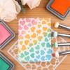 Briartw 20 Pcs/Pack Sponge Applicators, Mini Paper Pouncers for Card
