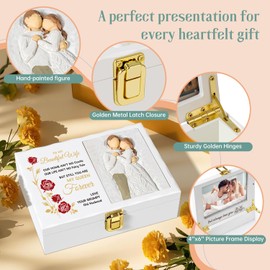 Nowizen Romantic Anniversary Wedding Gifts for Wife Mother's Day Valentines Day Gifts, Birthday Christmas Presents for Wife Picture Frame Box, 4x6