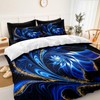 Black Marble Comforter Set King Size Blue Bed in A