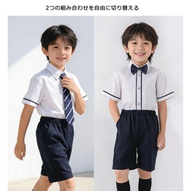 Qichenk 130 Uniform, School, Graduation Ceremony, Boys, Kids, Elementary School, School Uniform, Gentlemen's Clothing, Dk Suit, 5-Piece Set, Summer, Formal Suit, Children's Clothing, Junior, Piano