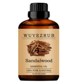 Wuvezrub Sandalwood Essential Oils 240ML, Pure Sandalwood Essential Oil for Aromatherapy Diffuser - 8 Fl Oz