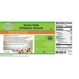 Ancho Chile (Poblano), Ground (1 oz, ZIN: 526851)