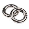 SONONIA 5pcs Round Snap Open Hook Spring Ring Keychain Carabiner