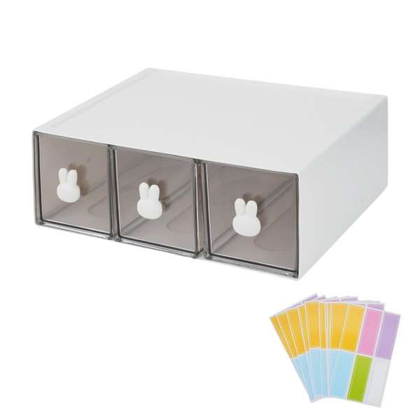 FHUIEWRY 1Pcs Plastic Tea Bag Organizer with Label, Desk Organizer