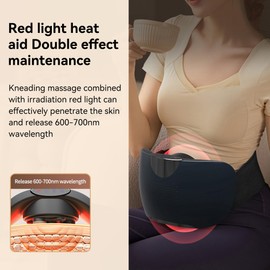 Automatic Abdominal Massager, Bianstone Belly Rubbing Instrument, Dual-use for Waist and Abdomen, Positive and Negative Massage, Flatulence Relief, Promote Intestinal Peristalsis (deep Blue)
