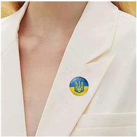 GDXGHJU5 Pack Ukrainian Pins Metal Vintage Brooch Jewelry Ukraine Flag Brooch Support Button Pin Badge Ukraine Friendship Lapel Pin For Backpacks Hat Bag Clothes Patriotic Badge Enamel Pin