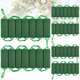 42 Pcs Floral Foam Garland 27.6ft Absorption Flower Holder Plant Foam Flower Green Sponge Foam for Wedding Arch Door Tabletop Decoration Arrangement Home Garden Craft