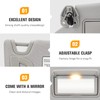 Left & Right Driver Passenger Side Sun Visor Gray with
