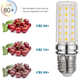 LED Corn Light Bulb 120W Equivalent 1200 Lumen 12W E26/E27 Base Non-dimmable Corn Lighting for Home Garage Warehouse Indoor LED Corn Bulbs Pack of 4 (Warm White)