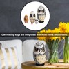 5PCS Owl Nesting Egg Cute Owl Animal Nesting Dolls Wooden