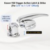 Kason 930 Trigger Action Polished Chrome Finish Latch & Adjustable