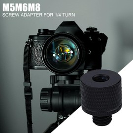 Tripod Mount Adapter - Tripod Nut 1/4 Female to M5 M6 M8 - Portable Attachment Thread Connector Lightweight Conversion Nut for Projector, Photography & Travel