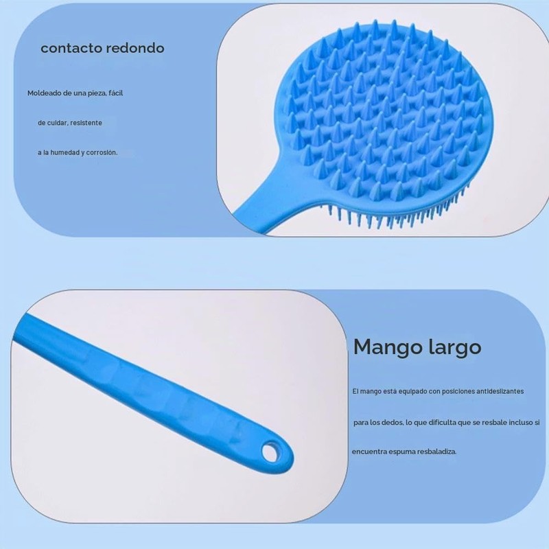 Juego de Cepillos de Baño SQLMTAU 4 Piezas con Mango